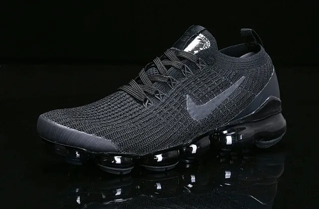 Nike Air VaporMax zapatillas de running de punto negro 9