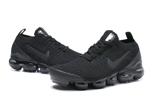 Nike Air VaporMax zapatillas de running de punto negro 13