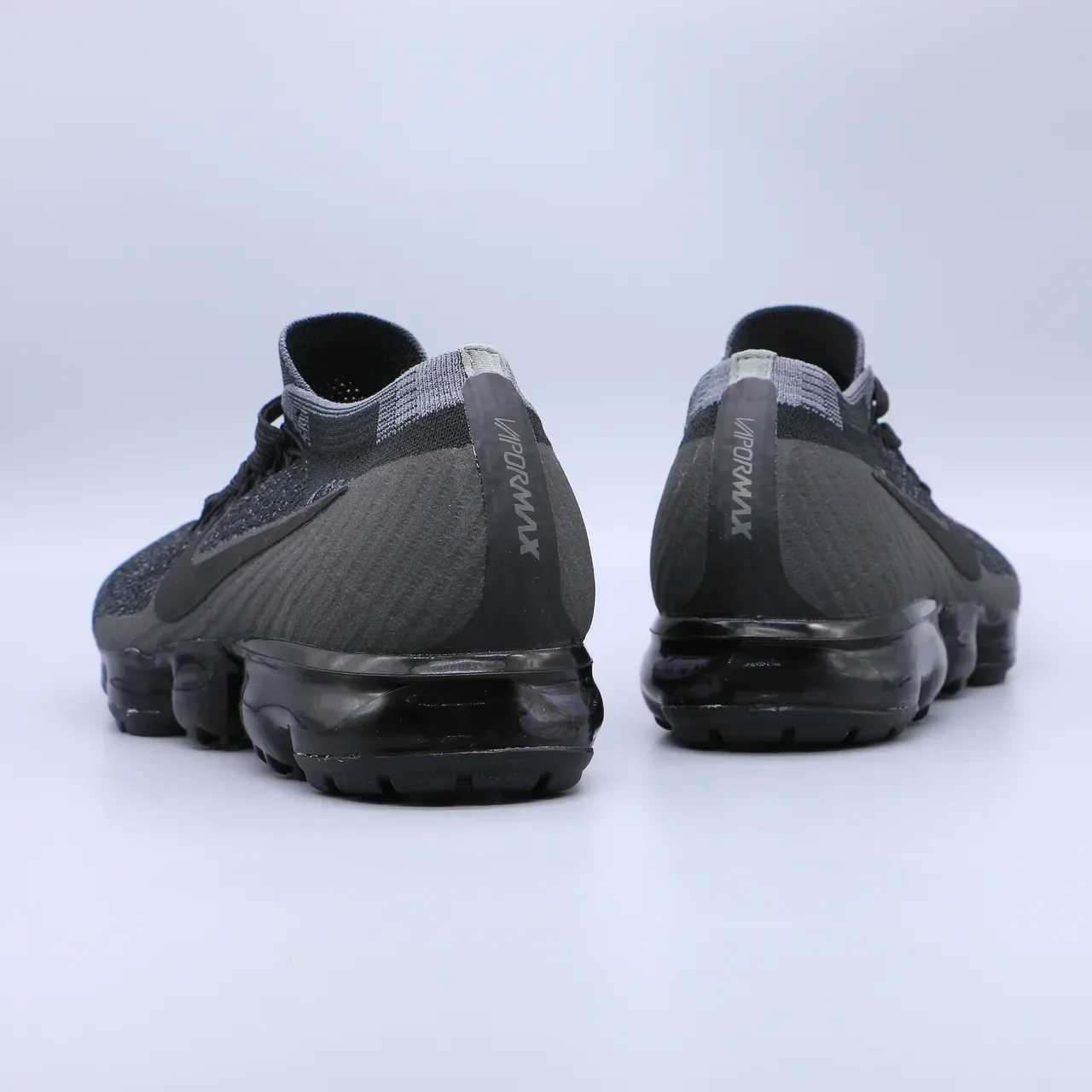 Nike Air VaporMax Flyknit Black Monochrome Lifestyle Sneakers 2