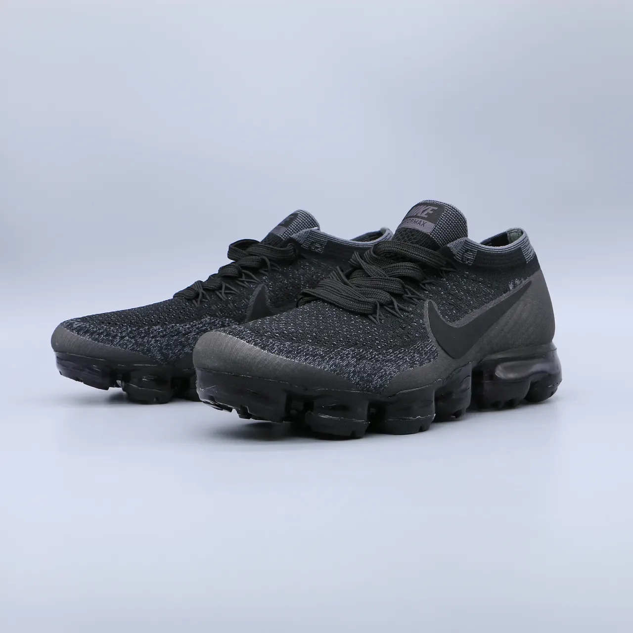 Nike Air VaporMax Flyknit Black Monochrome Lifestyle Sneakers 4