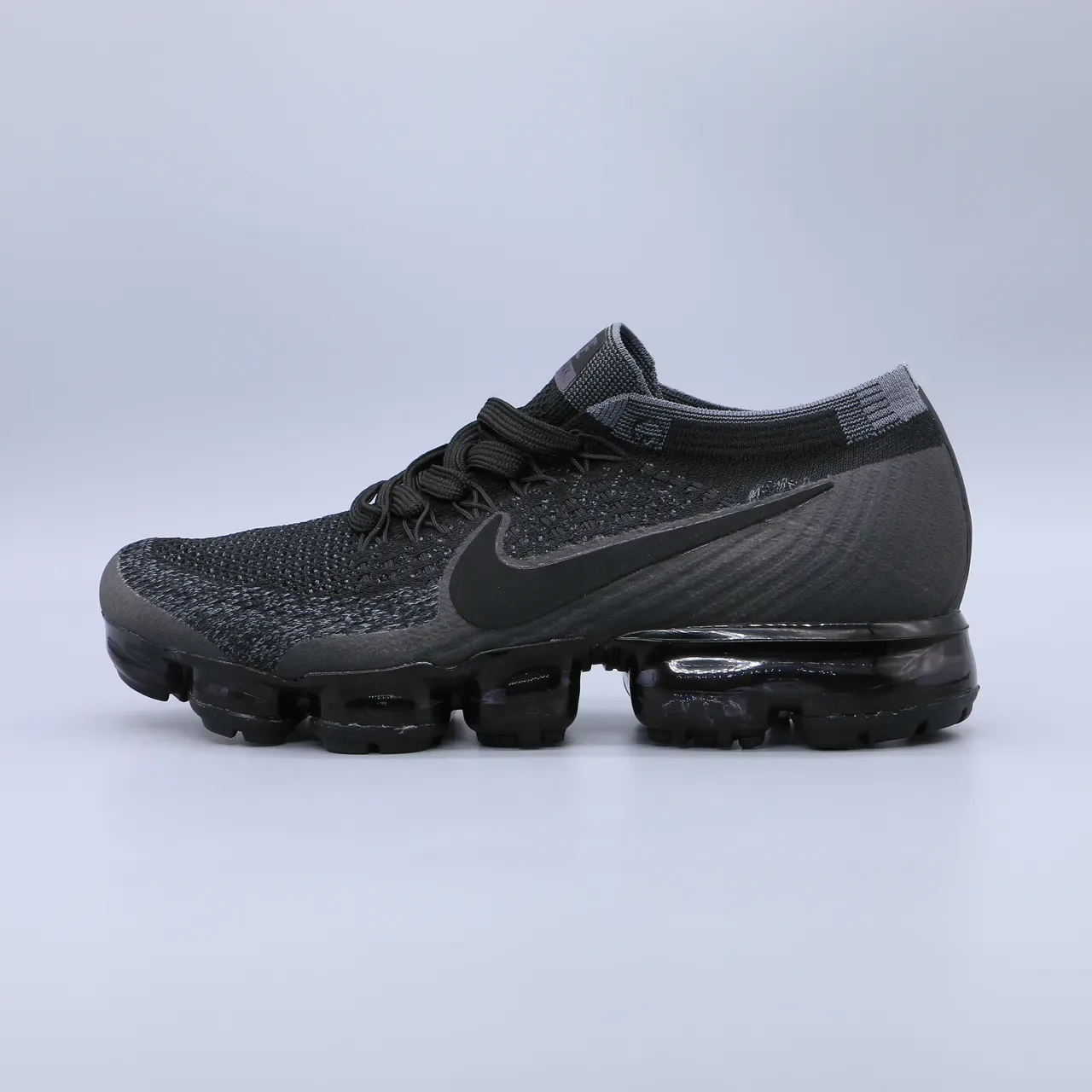 Nike Air VaporMax Flyknit Black Monochrome Lifestyle Sneakers 5