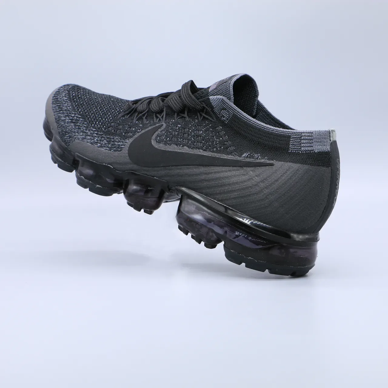 Nike Air VaporMax Flyknit Black Monochrome Lifestyle Sneakers 8