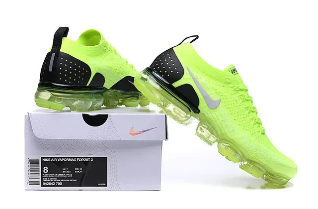 Nike Air VaporMax Neon Lime Lifestyle Sneakers 2
