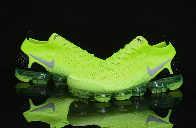 Nike Air VaporMax Neon Lime Lifestyle Sneakers 14