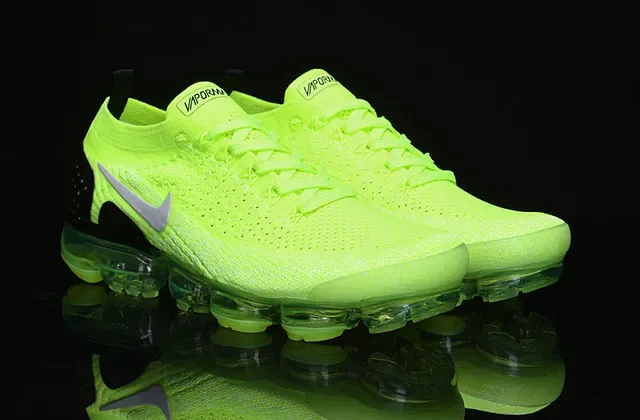 Nike Air VaporMax Neon Lime Lifestyle Sneakers 16