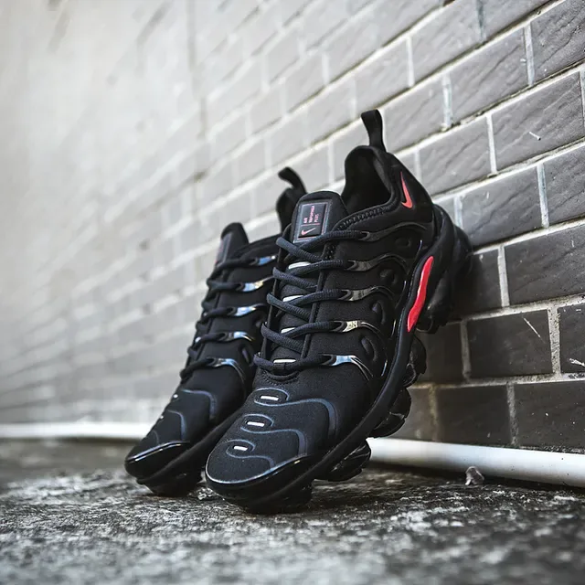 Nike Air VaporMax Plus Black Red Lifestyle Sneakers 10