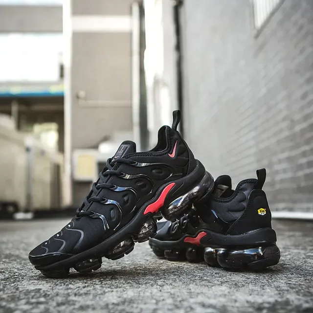 Nike Air VaporMax Plus Black Red Lifestyle Sneakers 13