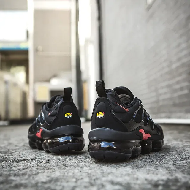 Nike Air VaporMax Plus Black Red Lifestyle Sneakers 14