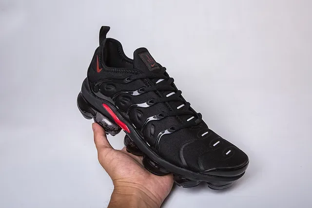Nike Air VaporMax Plus Black Red Lifestyle Sneakers 17