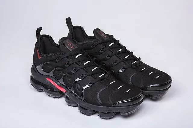 Nike Air VaporMax Plus Black Red Lifestyle Sneakers 18