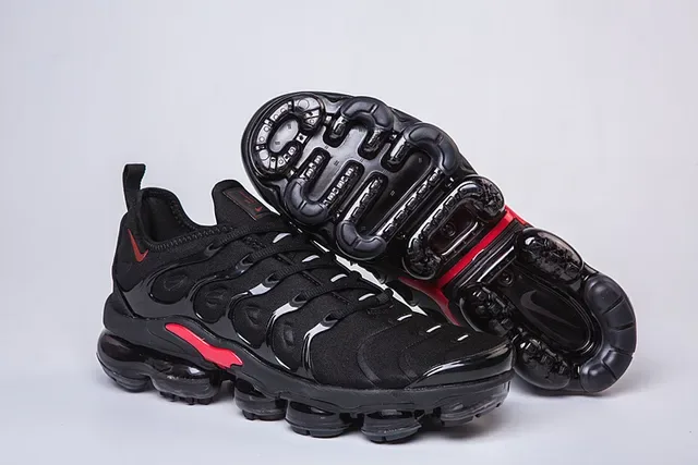 Nike Air VaporMax Plus Black Red Lifestyle Sneakers 21