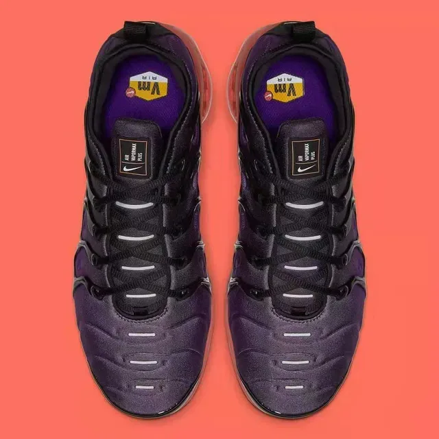 Nike Air VaporMax Plus Dégradé Violet Noir Translucide Rouge Orange Sneakers Lifestyle 5