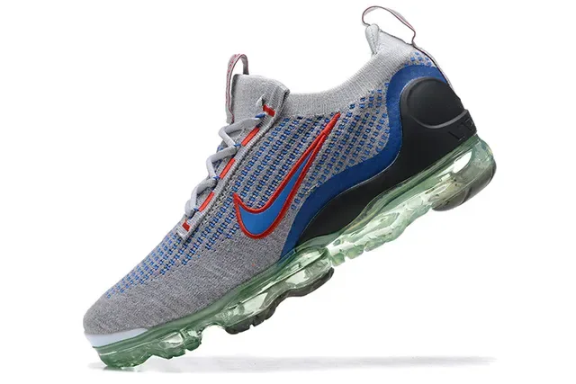 Nike Air VaporMax Plus Gris Bleu Rouge Sneakers Lifestyle 4