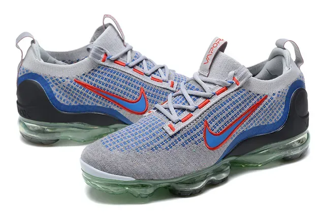 Nike Air VaporMax Plus Gris Bleu Rouge Sneakers Lifestyle 5