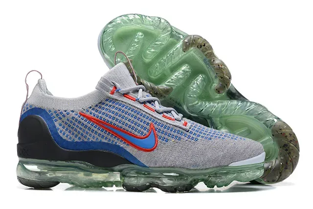 Nike Air VaporMax Plus Gris Bleu Rouge Sneakers Lifestyle 6