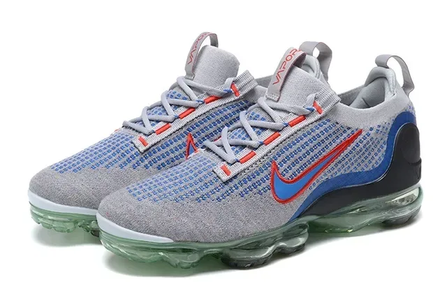 Nike Air VaporMax Plus Gris Bleu Rouge Sneakers Lifestyle 7