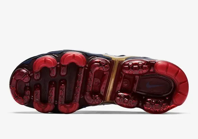 Nike Air VaporMax Plus Chaussures Lifestyle Bleu Marine et Rouge 2