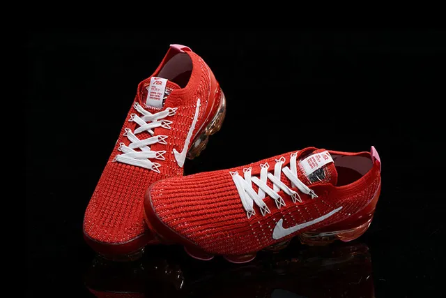 Nike Air VaporMax Tênis de corrida vermelhos brancos rosados 10