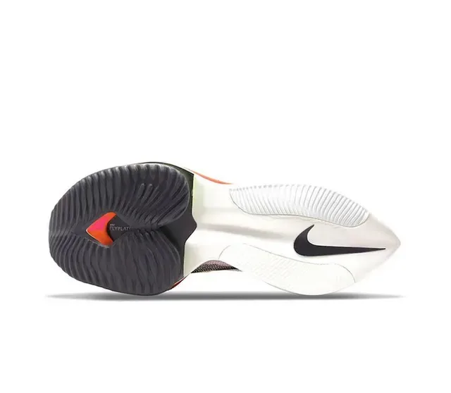 Nike Air Zoom Alphafly Chaussures de course blanc rose upper en knit ingénierie longueur complète mousse ZoomX 5