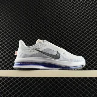 Nike Air Zoom Gris Azul Tejido Malla Parte Superior Visible Unidad Zapatillas de correr