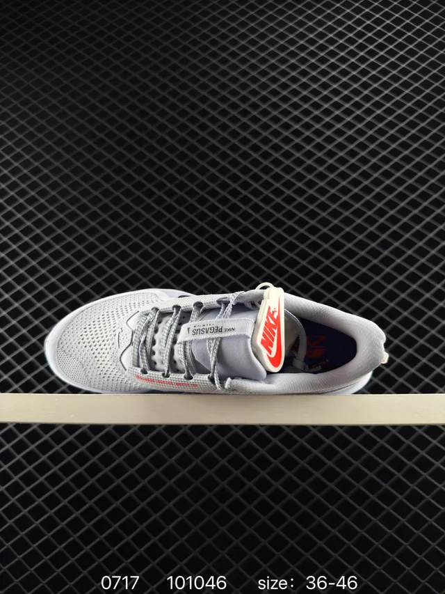 Nike Air Zoom Gray Blue Knit Mesh Upper Visible Unit Running Shoes 5