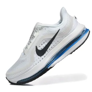 Nike Air Zoom Pegasus أبيض أزرق شبكة هندسية علوى وحدة كاملة الطول مرئية أحذية جري