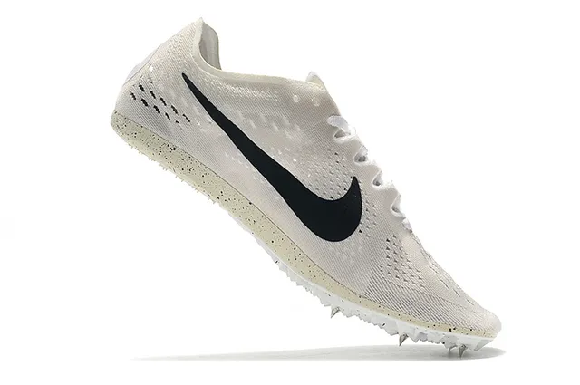 Nike Beige Black Engineered Knit Upper Honeycomb Plate Running Shoes 8