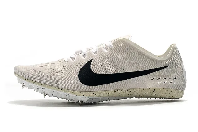 Nike Beige Black Engineered Knit Upper Honeycomb Plate Running Shoes 10
