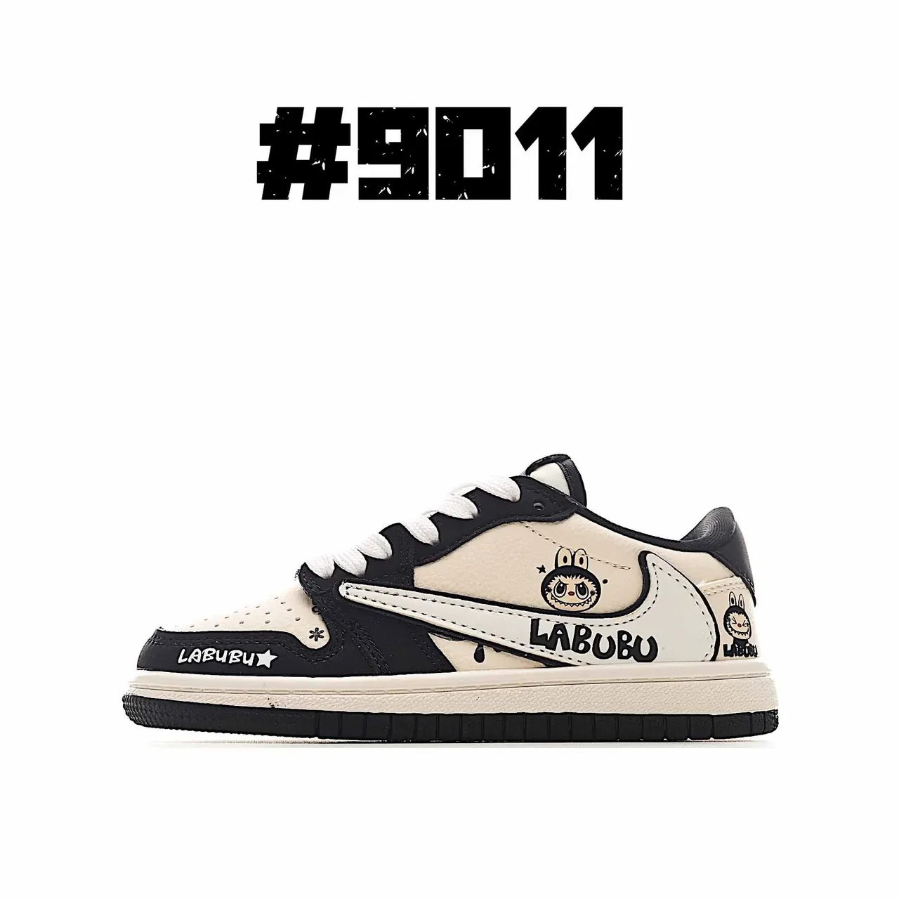 Nike Beige Black Low-Top Padded Collar Lifestyle Sneakers 4