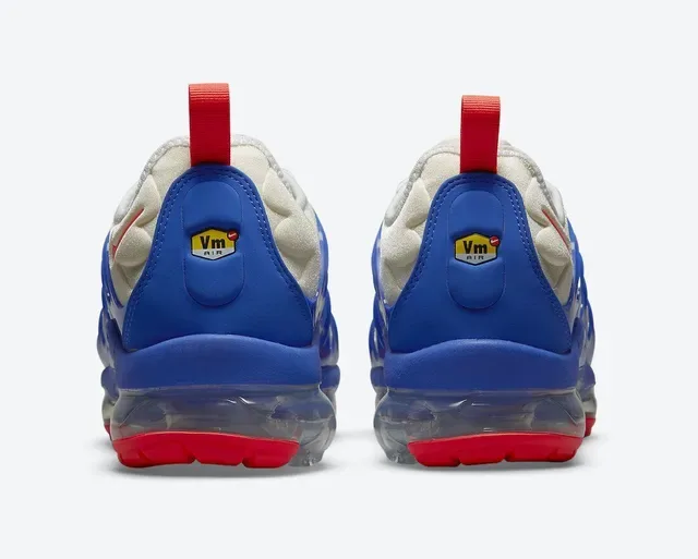 Nike Beige Bleu Cage TPU Ondulée Unité Air Visible Sneakers Lifestyle 4