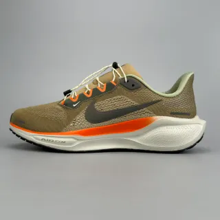 Nike Beige Orange Engineered Mesh Upper Dual-Density Midsole Running Shoes