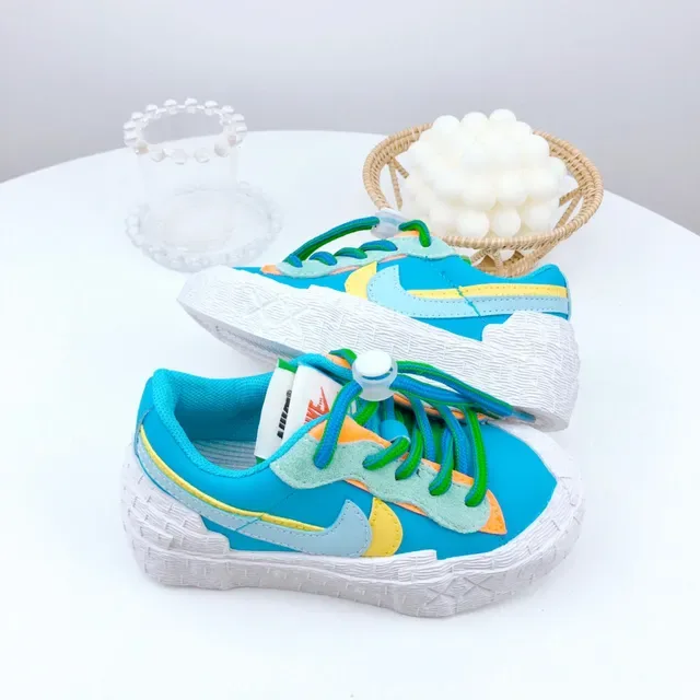 Nike Beige Orange Layered Multi-Material Upper Sculpted Textured Midsole Lifestyle Sneakers 4