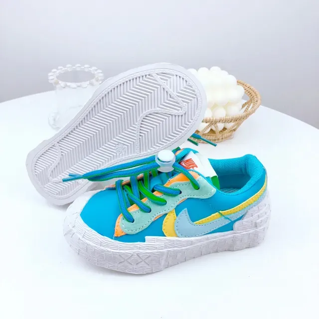 Nike Beige Orange Layered Multi-Material Upper Sculpted Textured Midsole Lifestyle Sneakers 6