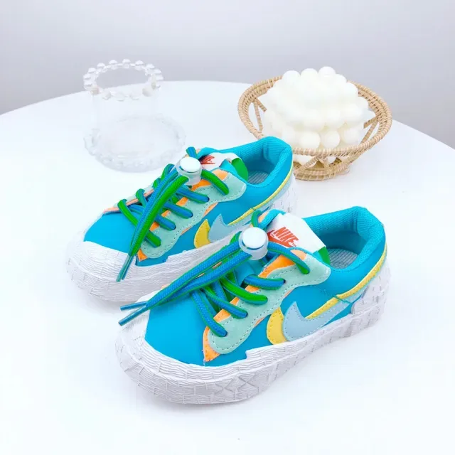 Nike Beige Orange Layered Multi-Material Upper Sculpted Textured Midsole Lifestyle Sneakers 7
