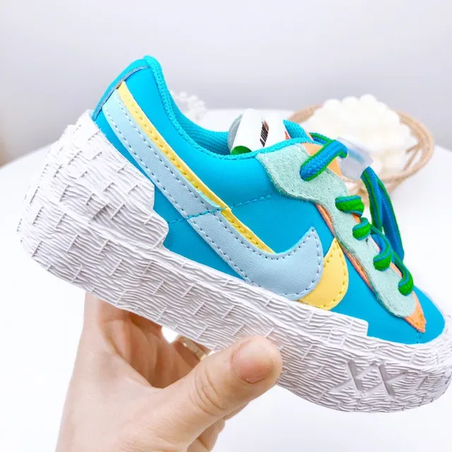 Nike Beige Orange Layered Multi-Material Upper Sculpted Textured Midsole Lifestyle Sneakers 8