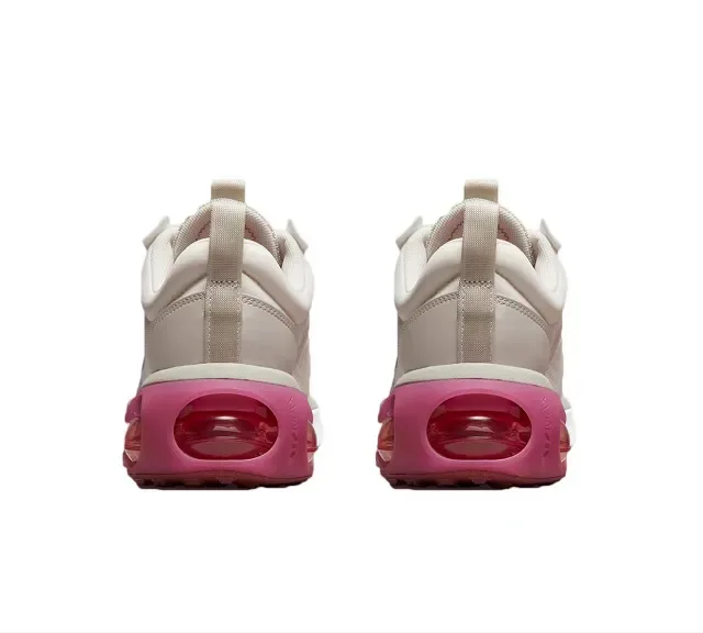 Nike Beige Pink Mesh Upper Layered Lace Cage Lifestyle Sneakers 4