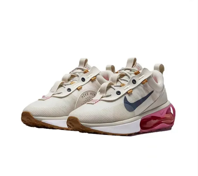 Nike Beige Pink Mesh Upper Layered Lace Cage Lifestyle Sneakers 6