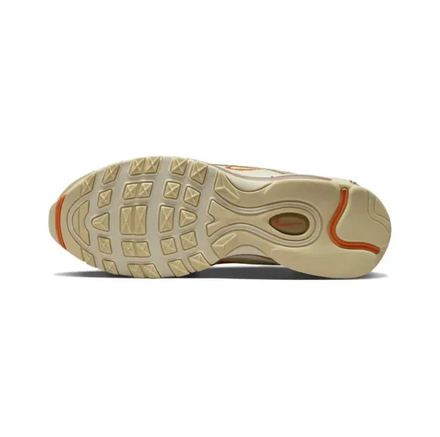 Nike Beige Red Layered Wave-Pattern Upper Visible Air Unit Lifestyle Sneakers 8