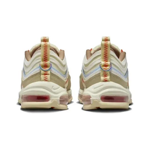 Nike Beige Red Layered Wave-Pattern Upper Visible Air Unit Lifestyle Sneakers 9