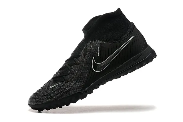 Nike Negro y Azul Knit Superior Collar Ajuste a Calcetín Turf Zapatos de Fútbol 5