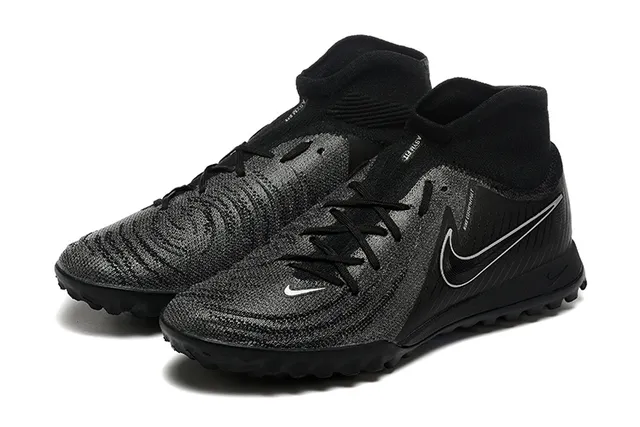 Nike Negro y Azul Knit Superior Collar Ajuste a Calcetín Turf Zapatos de Fútbol 8