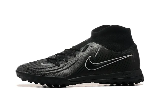 Nike Negro y Azul Knit Superior Collar Ajuste a Calcetín Turf Zapatos de Fútbol 10