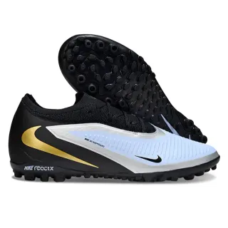 Nike Black Gold Low-Cut Synthetic Upper Conical Molded Studs Artificial-Grass Soccer Shoes