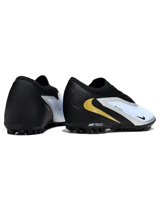 Nike Black Gold Low-Cut Synthetic Upper Conical Molded Studs Artificial-Grass Soccer Shoes 5