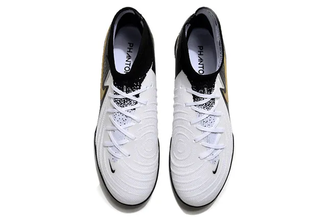 Nike Noir Or Collet Sock-Fit Construction Superposition Synthétique Chaussures de Football Turf 2