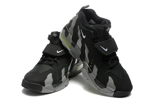 Nike Black Gray High-Top Camo Overlay Basketball Shoes 3