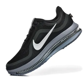 Nike Chaussures de course avec upper de knit noir gris, full-length visible Air Unit