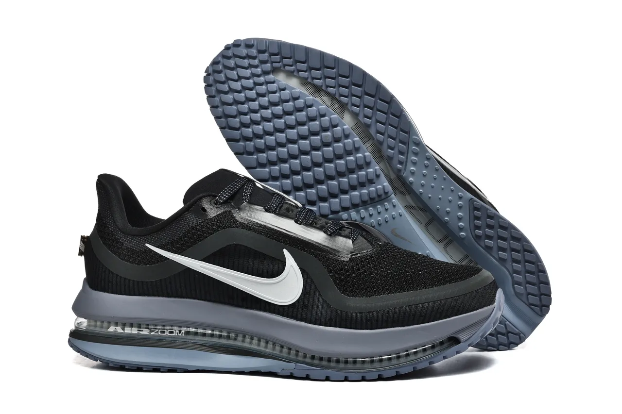 Nike Chaussures de course avec upper de knit noir gris, full-length visible Air Unit 5