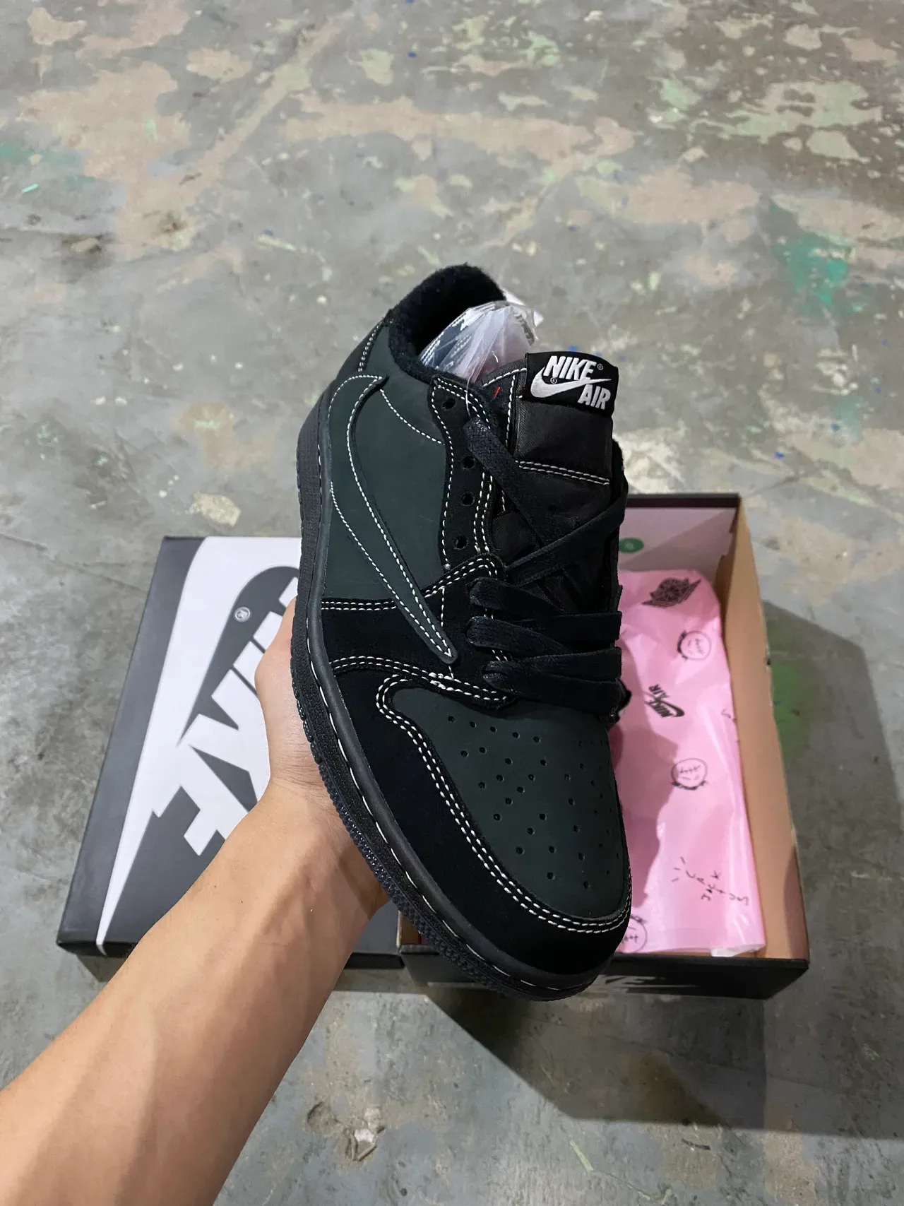 Nike Chaussures Lifestyle Noir Vert Low-Top Coutures Contraste 7