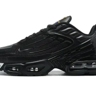 Nike Black Monochromatic Layered Synthetic Cage Lifestyle Sneakers